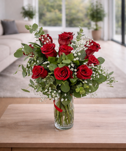 12 Rosas Rojas - Ramo de flores - Declaración