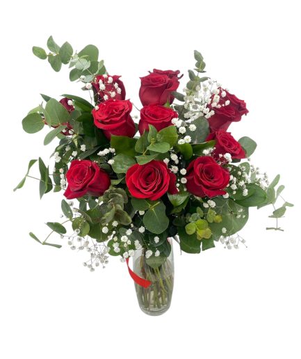 12 Red Roses - Flower Bouquet - Declaration