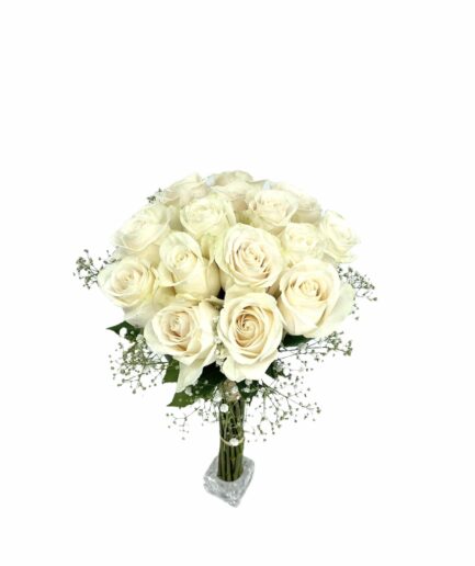 Di que sí - Ramo de novia - 21 rosas blancas