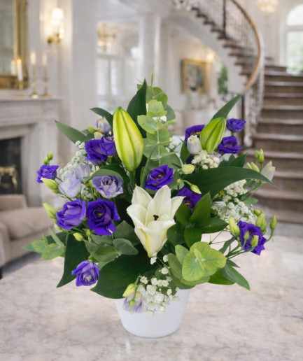 Fortuna - Lilium y Lisianthus - Arreglo floral