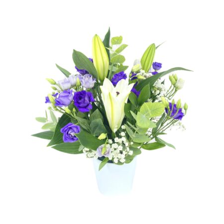 Fortuna - Lilium y Lisianthus - Arreglo floral