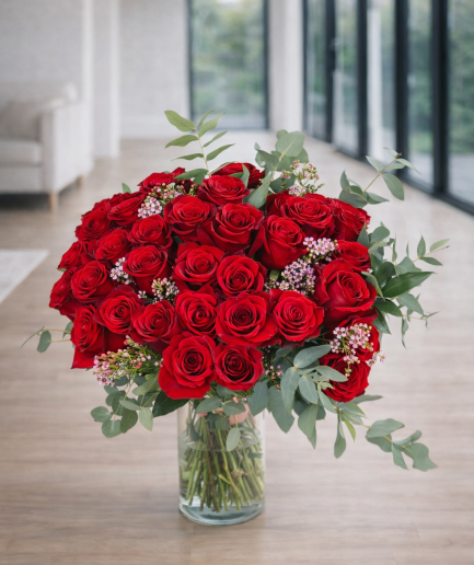 Sublime - 60 Rosas Rojas - Flor Cera Rosa