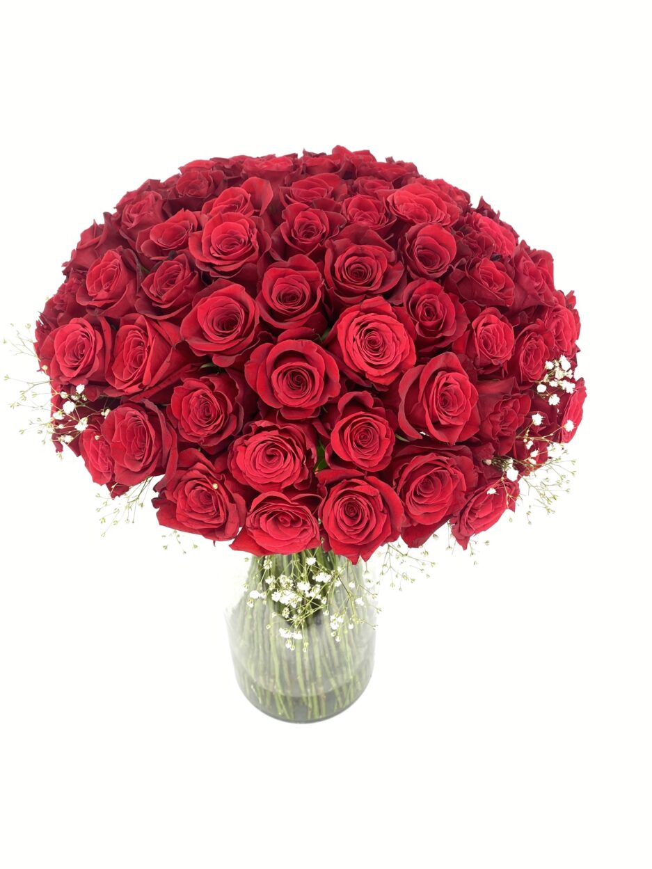 True Love - 100 Rosas Rojas - Ramo de flores
