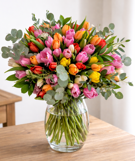 Multicolor - Ramo de tulipanes de colores