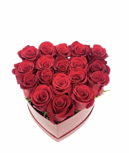 Piropo - Caja 18 Rosas rojas