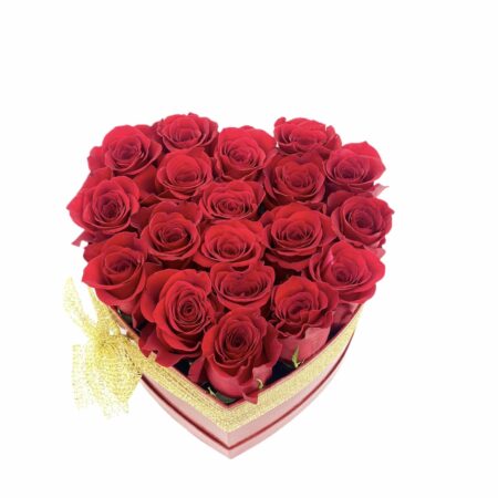 Mon Amour - Caja 18 rosas rojas