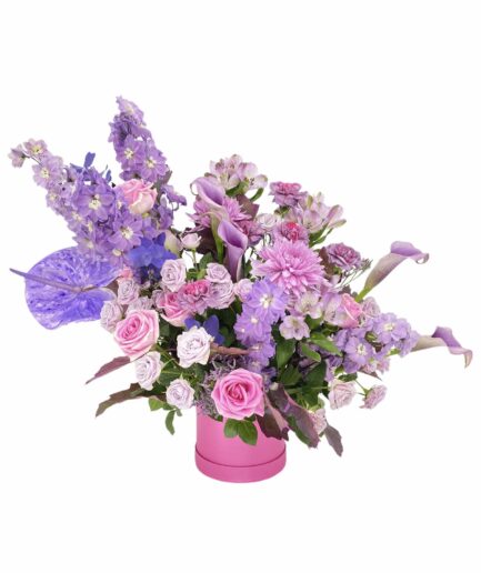 Serena - Caja floral malva